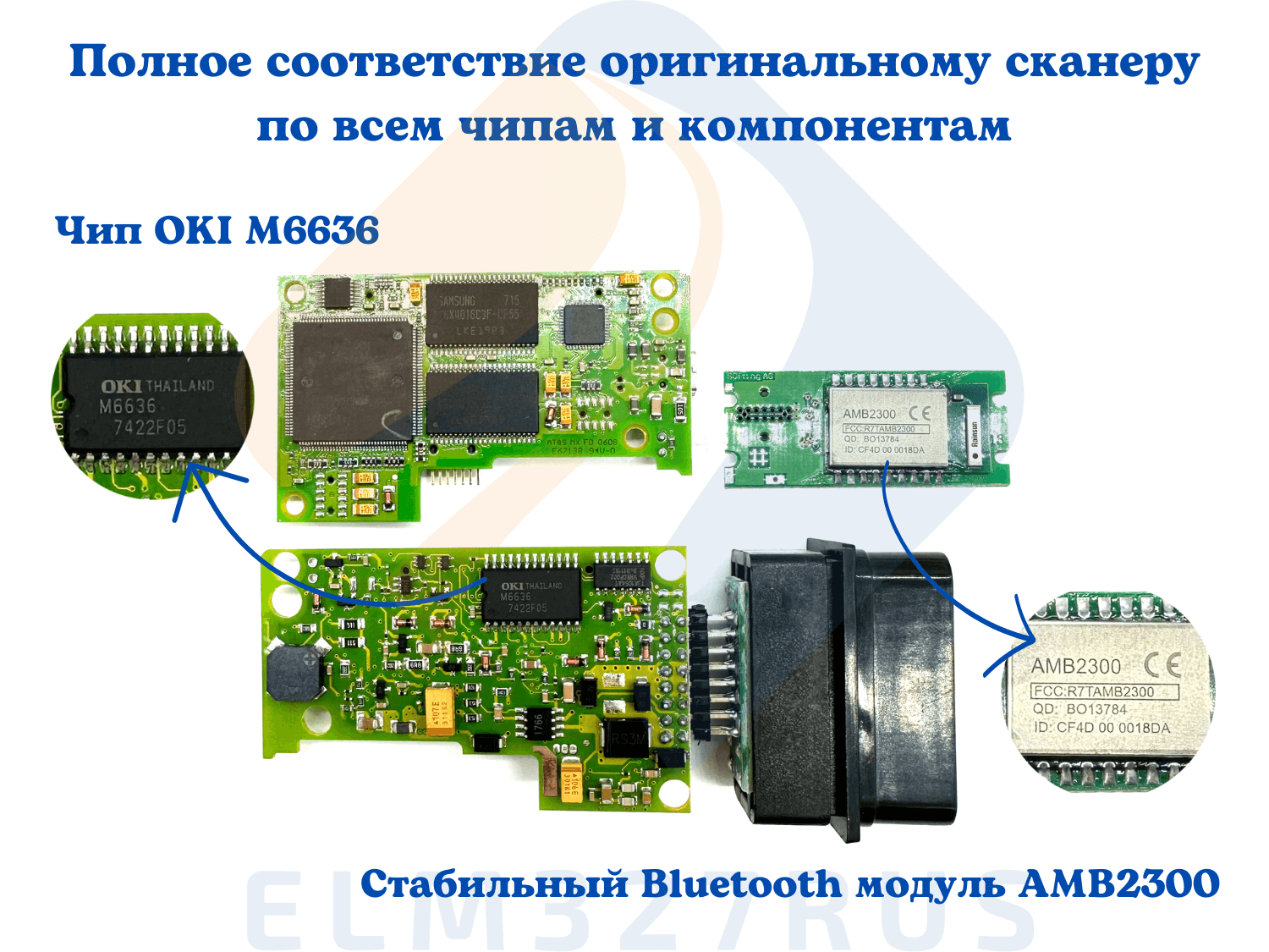 Фотография плат VAS 5054A продаваемой нами версии Full chip Фотография плат VAS 5054A продаваемой нами версии Full chip