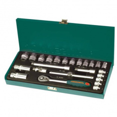 Набор головок торцевых Jonnesway S04H3125S 3/8"DR, 6-22 мм, 25 предметов