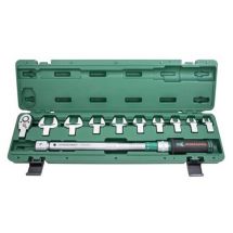 Динамометрический ключ Jonnesway 1/2"DR с насадками 13-30 мм, 40-200 Нм